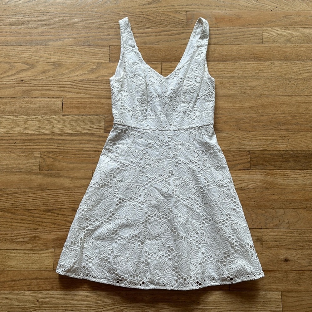 Lilly Pulitzer White Floral Dress - Size 0